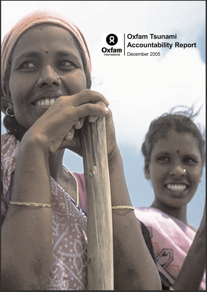 Oxfam Tsunami Accountability Report 2005