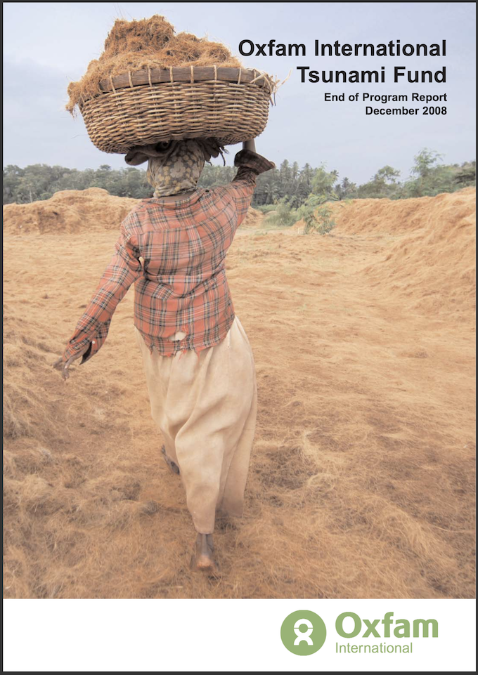 Oxfam International Tsunami Fund End of Programme Report 2008